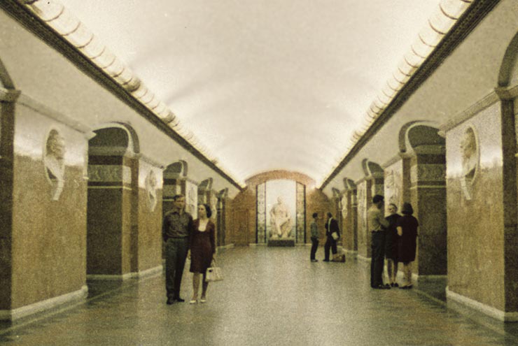 Одна из станций киевского метрополитена